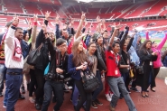 Global Classroom students visit the Manchester United Stadium