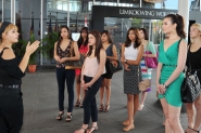 Miss Universe Malaysia 2012 Finalists visit Limkokwing