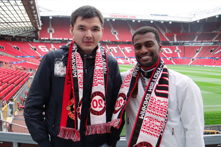 Global Classroom students visit the Manchester United Stadium