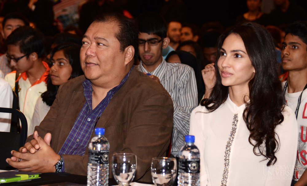 Guest adjudicators Mahatir Lokman and former Miss Malaysia, Deborah Henry.