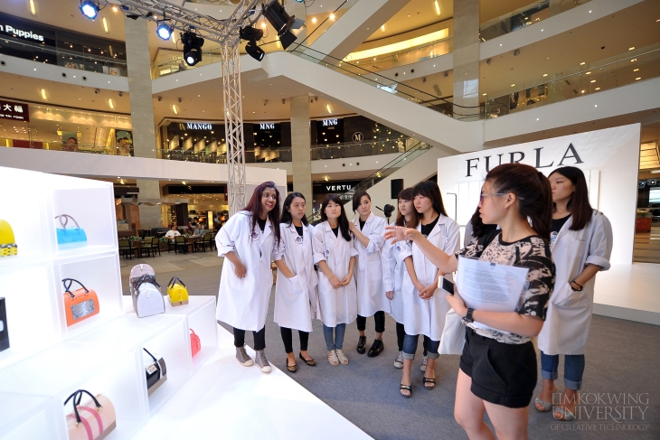 Students being briefed before the bag-making workshop during at the just ended Candy-Brissima Tour at Pavillion, KL