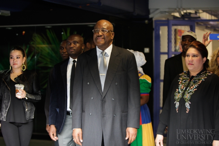 H.E Gebhard Benjamin Kandanga attending the Namibian Independence Celebration at Limkokwing University