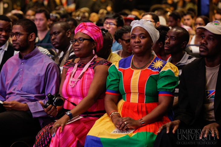 Namibian High Commissioner’s entourage dressed in their traditional clothes