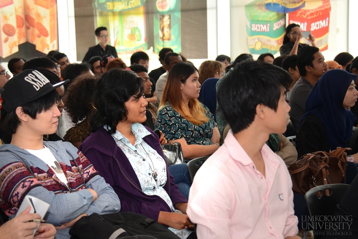 Students during the industry talk held at Limkokwing's Branding Gallery