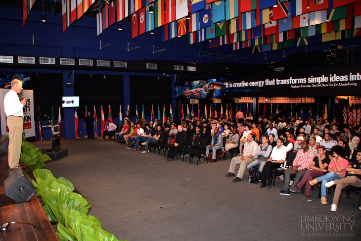 Students attended the 2-hour long talk at Limkokwing’s Hall of Fame