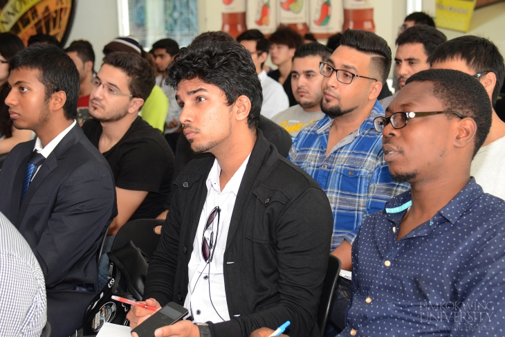 Mr Jegatheswaran addressed Limkokwing students about business applications of Information Technology