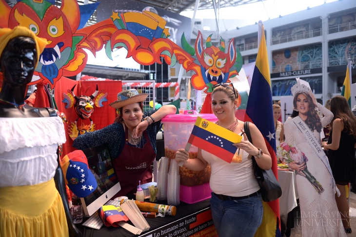 Welcome to Venezuela's territory, the best booth of the festival