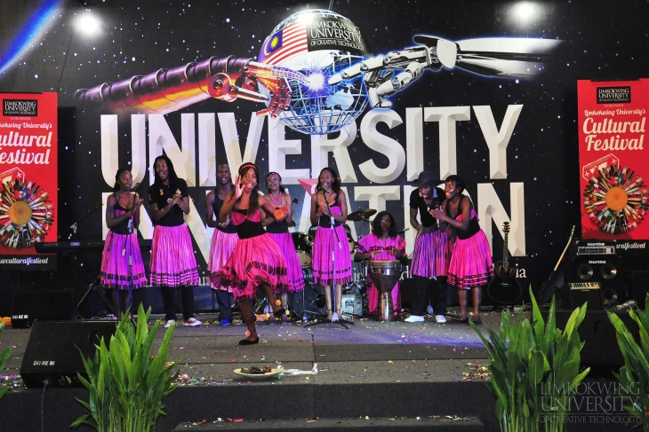 Namibia students performing their country's traditional dance