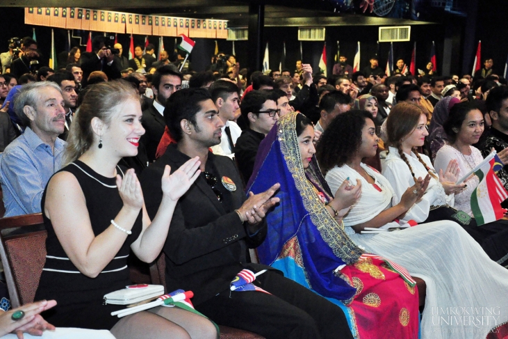 Limkokwing students from all over the world joined the Tajikistan student to honor their President