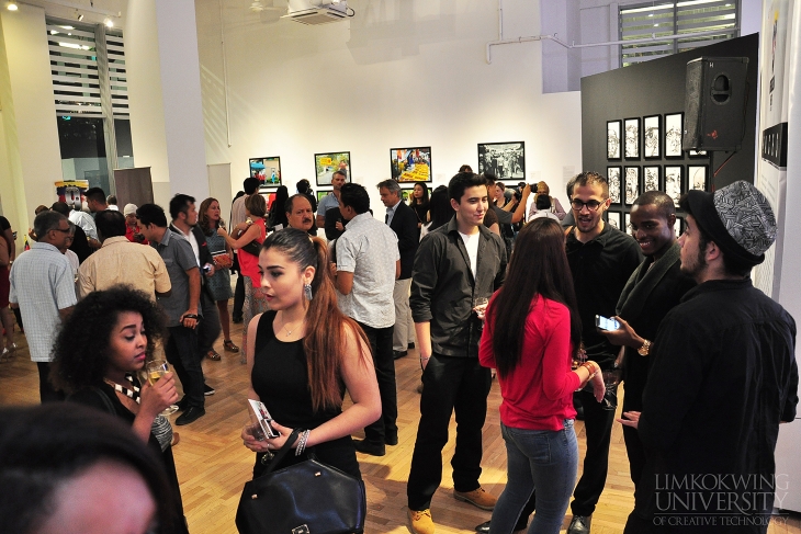 Part of the visitors on the opening day of the exhibition