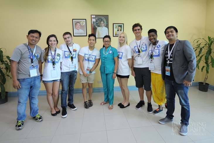 The Student Ambassadors with Vice Governer of Cebu, Agnes Magpale and the members of GVSP