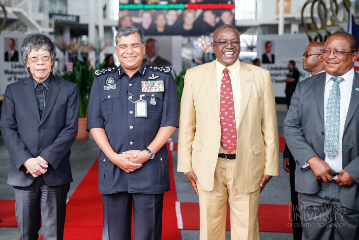 From left: Tan Sri Dato' Sri Paduka Lim Kok Wing, YDH Tan Sri Dato’ Sri Khalid bin Abu Bakar and His Honour Mokgweetsi Eric Keabetswe Masisi, Vice President of Botswana