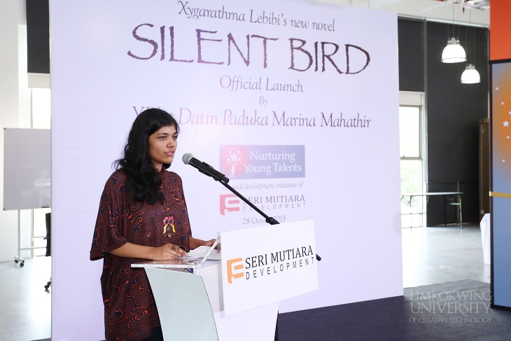 Marina Mahathir launches novel by Limkokwing’s animation student Xygarathma Lebibi_002