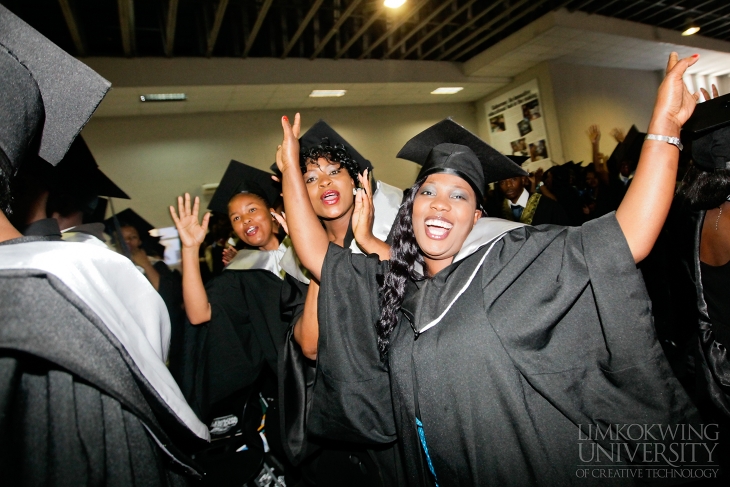 Graduates excited about the big milestone they are finally establishing in their lives