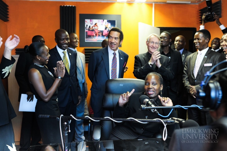 The President of Botswana visits Limkokwing University_004