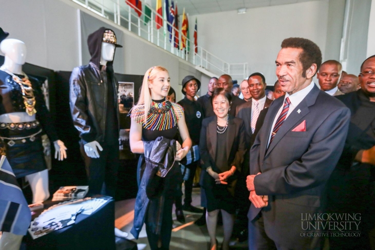 The President of Botswana visits Limkokwing University_011