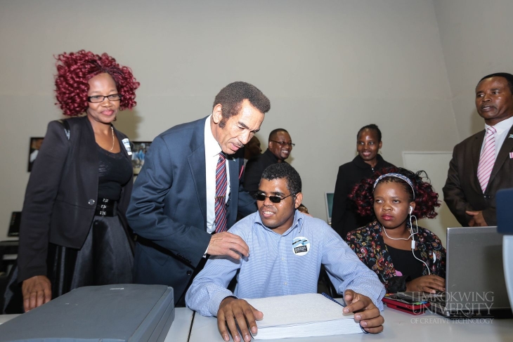 The President of Botswana visits Limkokwing University_014