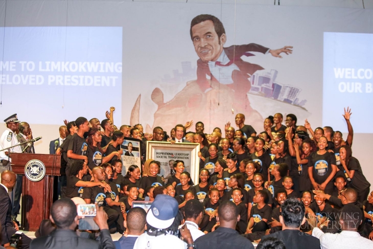 The President of Botswana visits Limkokwing University_017